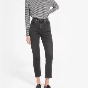 Everlane Cheeky Straight Jean Size 28 Regular Washed Black